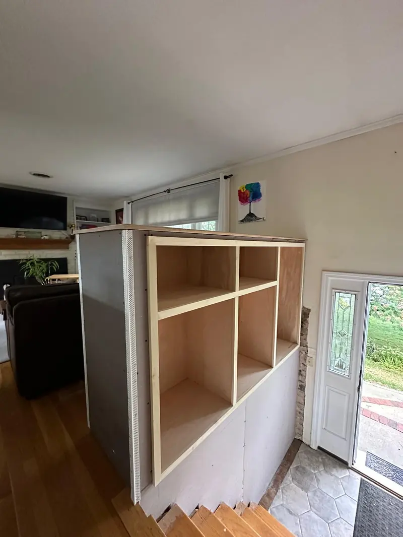 Cabinet installation in progress — R&L project